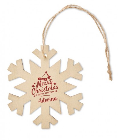 Snowflake Christmas Ornament - Engraved